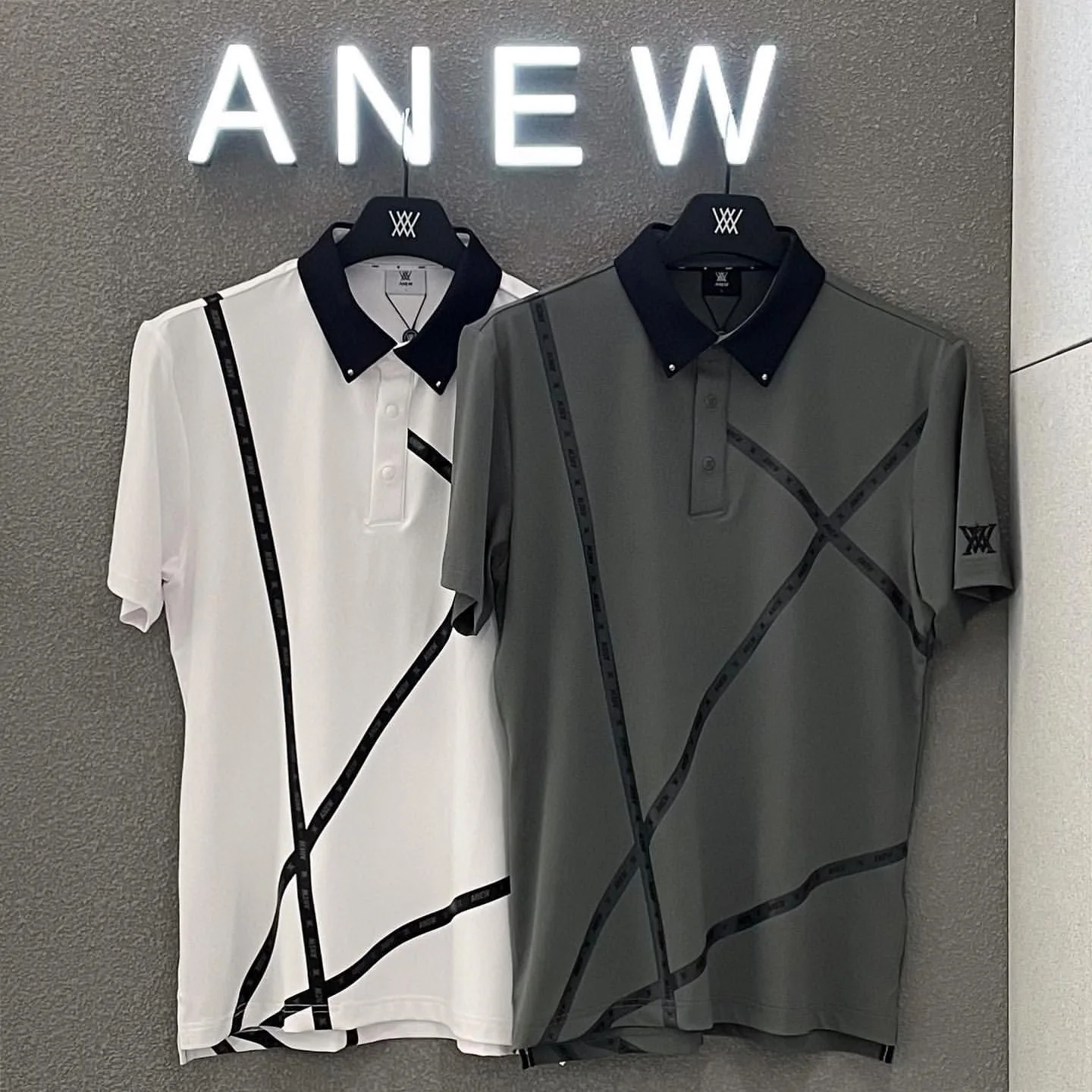 

Новая летняя рубашка для гольфа с коротким рукавом для мужчин, классическая одежда для гольфа с принтом, быстросохнущая эластичная Спортив...