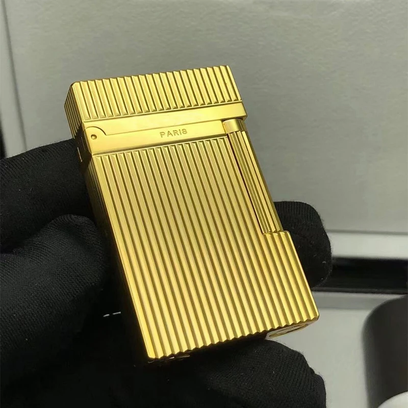 

100% новый ретро DuPont яркий звук Зажигалка Seiko производство ветрозащитный медный корпус прикуриватель с коробкой