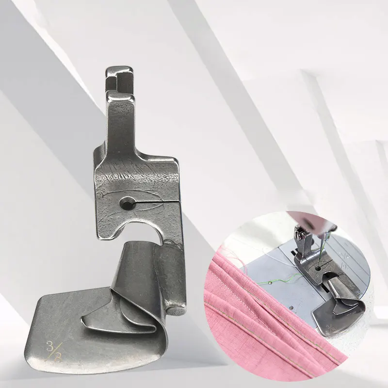 

Sewing Machine Curved Hemming Hem Pull Silk Chiffon Skirt Crimping Hemming Foot