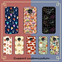 rainbow mushrooms phone case for redmi note 8a 7 5 note8pro 8t 9pro coque for note6pro capa