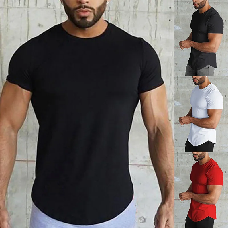 

Fashion Summer Men Cotton T shirt casual short sleeve V-neck T-shirts Black White Plus Size S-2XL V Neck Tops Tee Shirt Slim Fit