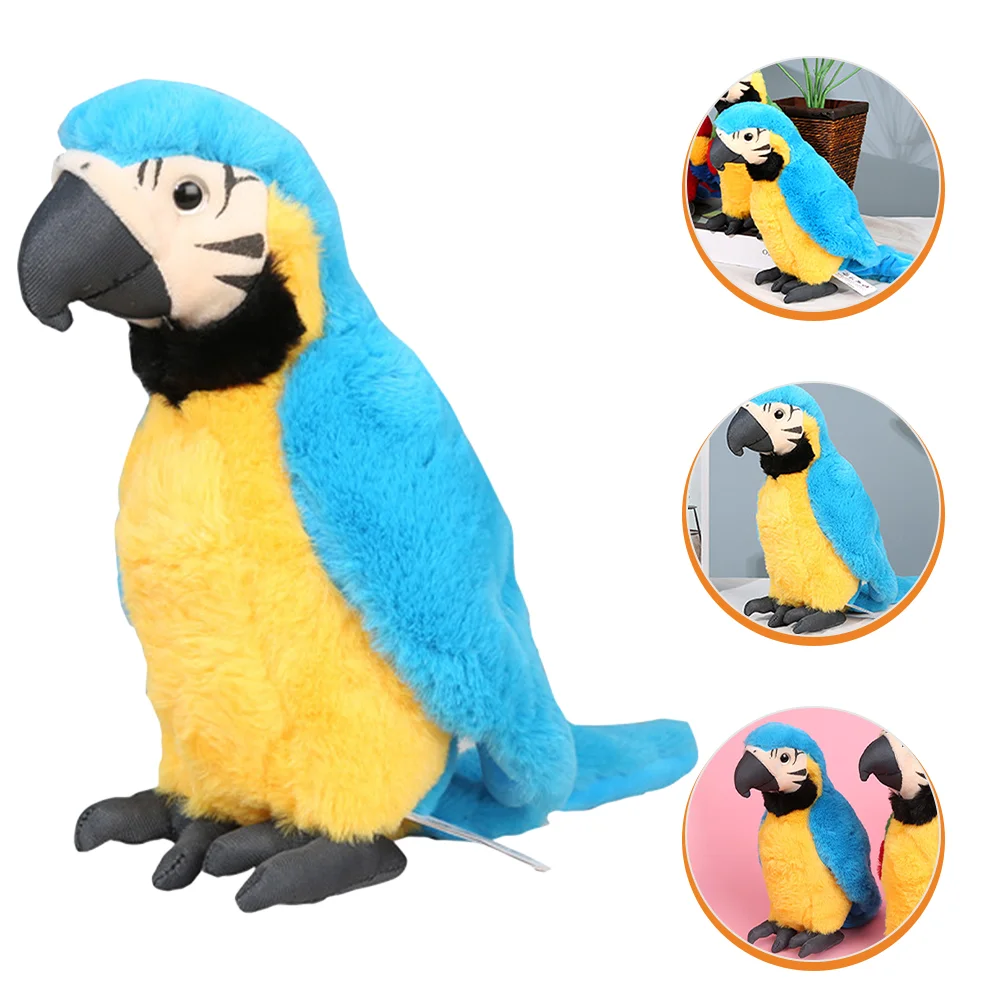 

Parrot Plush Stuffed Animalbirdmacaw Animals Cockatielmodels Lifelike Pillow Kids Orangutan Crow Tweety Talking Shoulder Gift