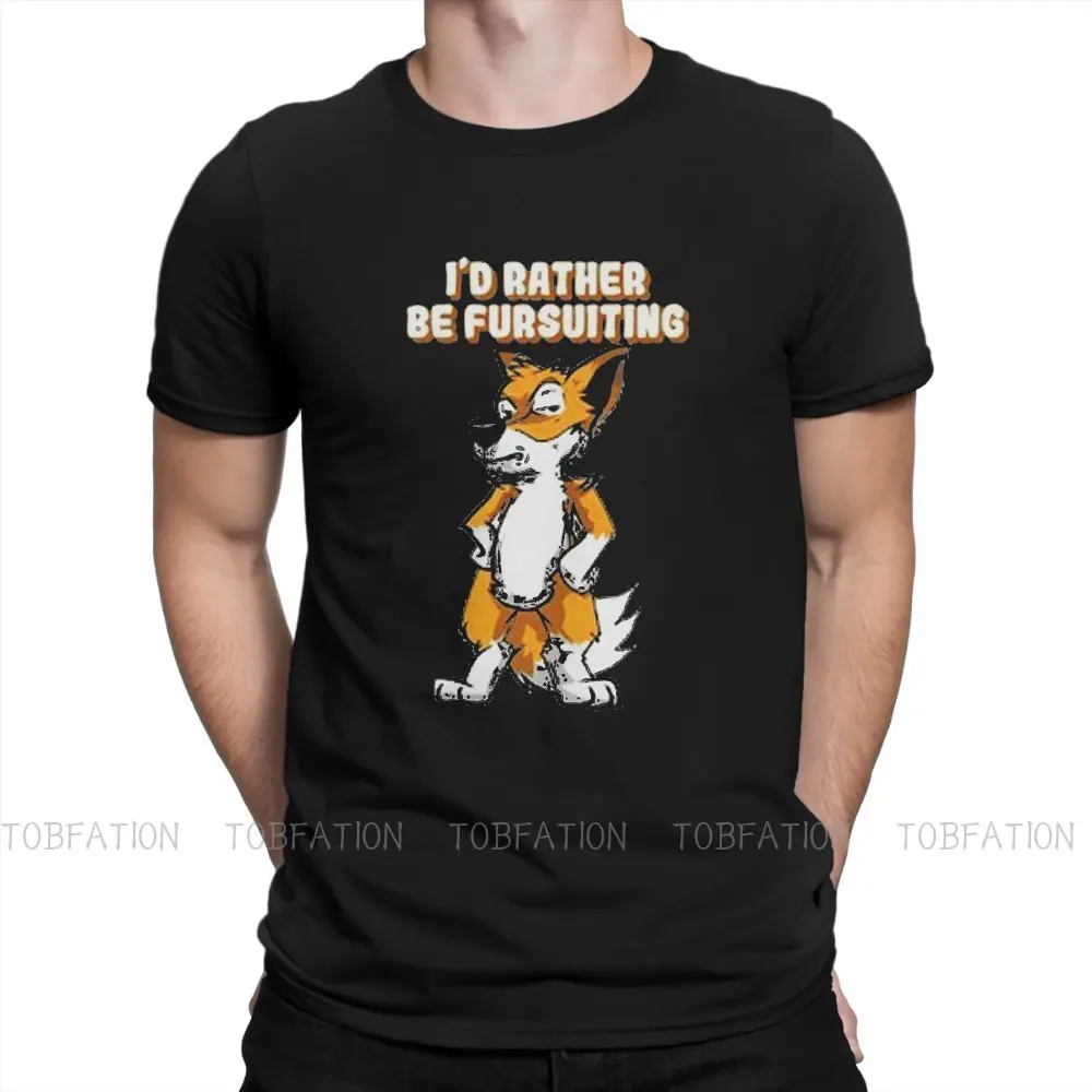 

Fox Furry Harajuku TShirt Fursona Style Streetwear Leisure T Shirt Men Tee Unique Gift Clothes