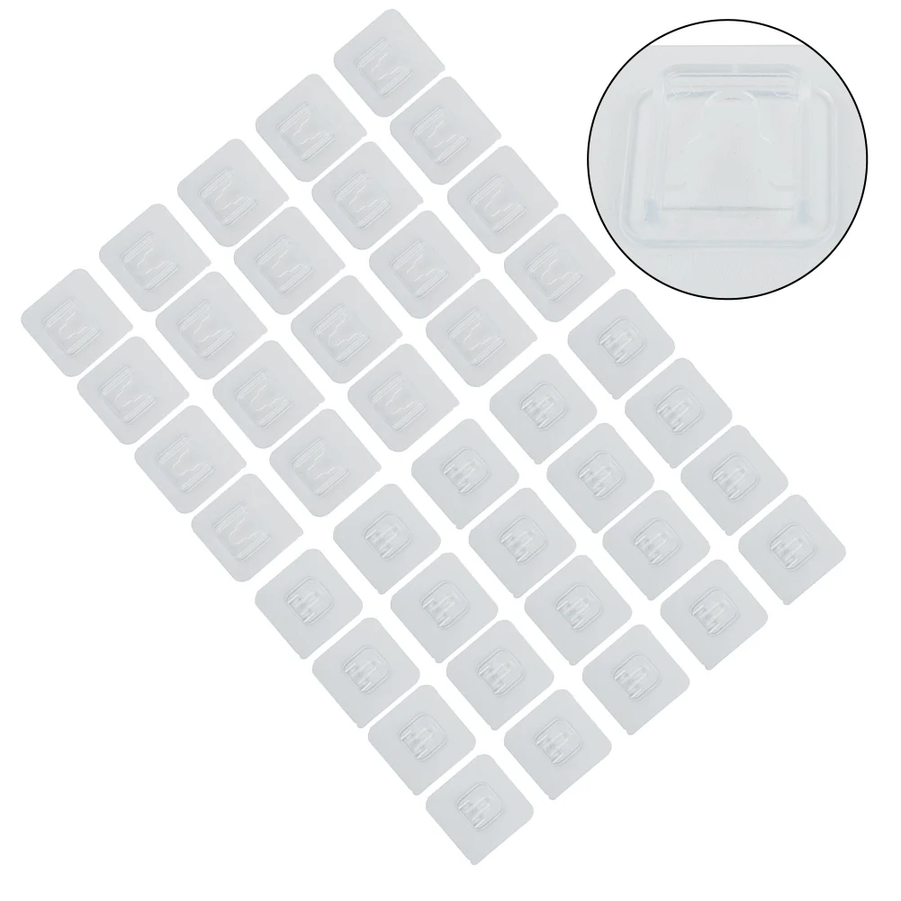 

20pcs Transparent Wall Hooks Hangers Self Adhesive Door Wall Hangers Hooks Suction Heavy Load Rack For Kitchen Bathroom Parts