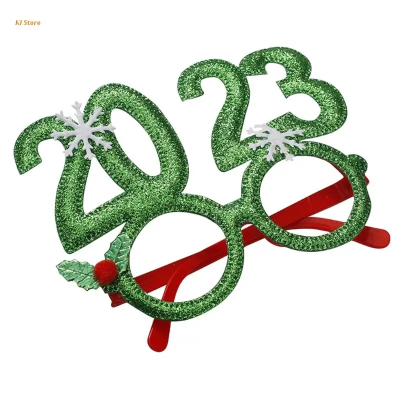 New Year Party Glasses Happy New Year Eyeglasses 2023 Christmas Glasses Frame