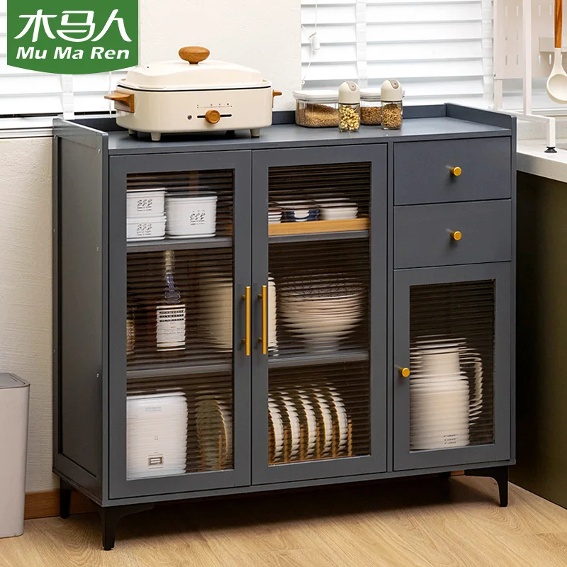 

Kitchen storage cabinets lockers multi-layer floor-to-ceiling pots dishes dishes seasoning supplies cupboards household cabinets