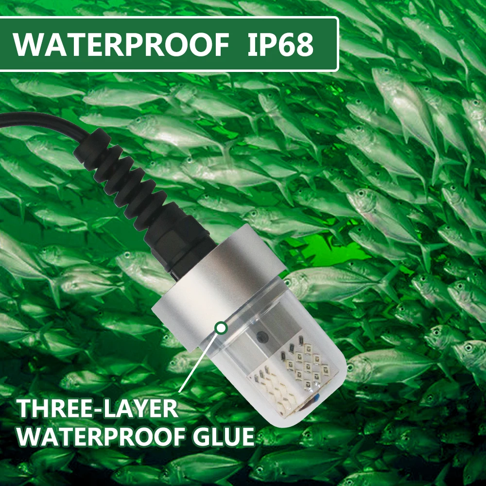 Японская подводная рыболокатор 15 Вт подсветка для рыб под водой ночное освещение