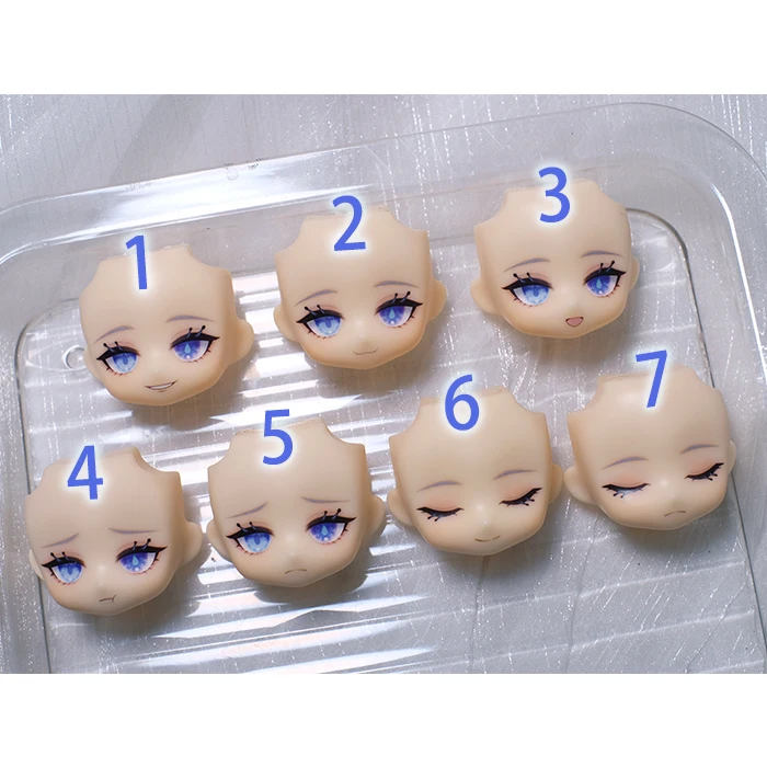 Furina Ob11 лицо ГГК генгон удар ручной работы водная наклейка Лицевая панель Аниме