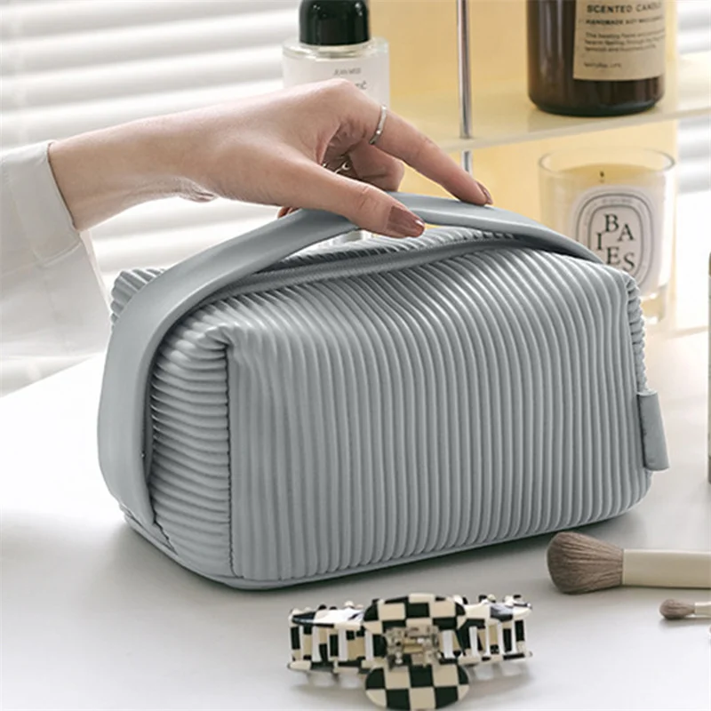 

Women Double Layer Toiletry Bag Multi-function Beauty Bag Large Capacity Cosmetic Bag Fashion Makeup Tool Pouches 2023 New