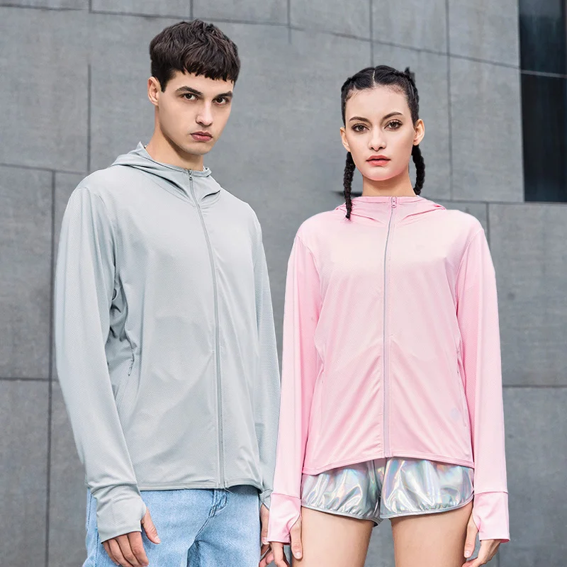 

New mountaineering jacket men's and women's quick drying summer camping running sportswear uv protection fishing windbreaker