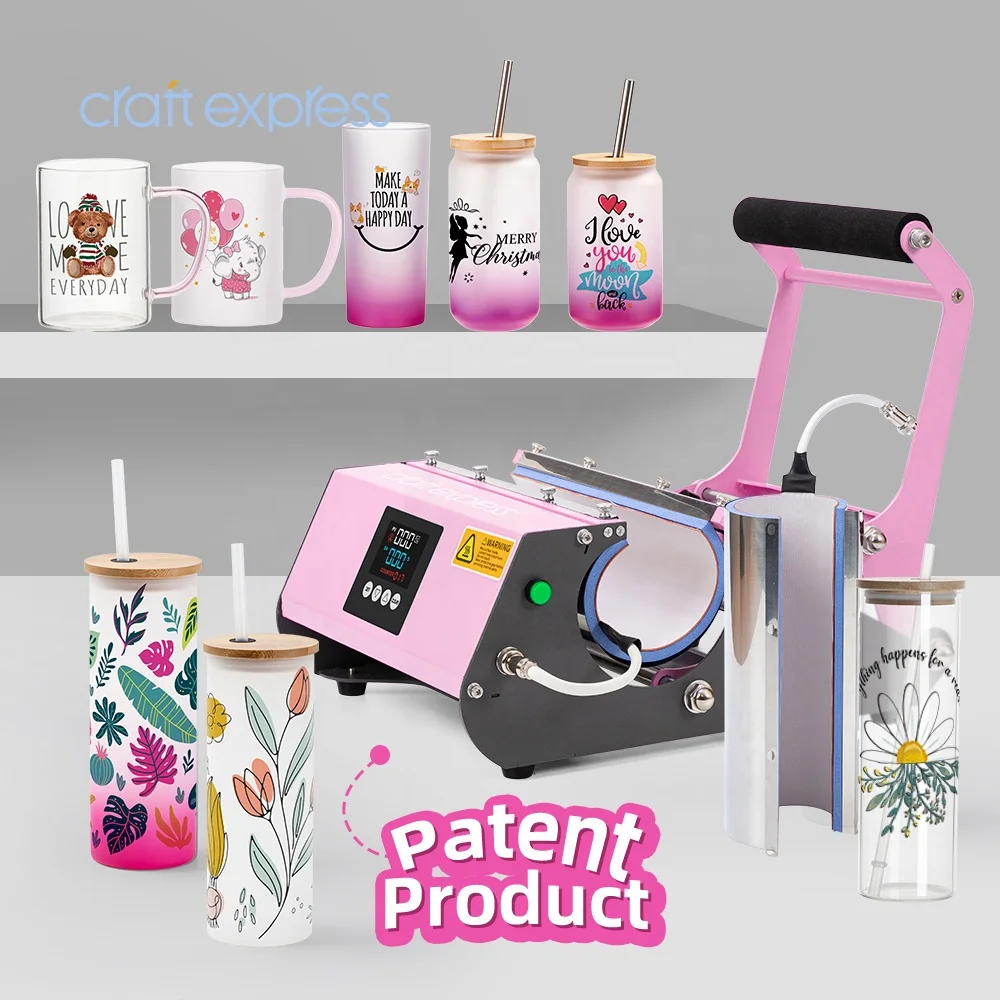 

2 in 1 Craft Express 11oz 15oz 20 oz 30oz Craft Sublimation Mug Skinny Tumbler Heat Transfer Printing Tumbler Heat Press Machine