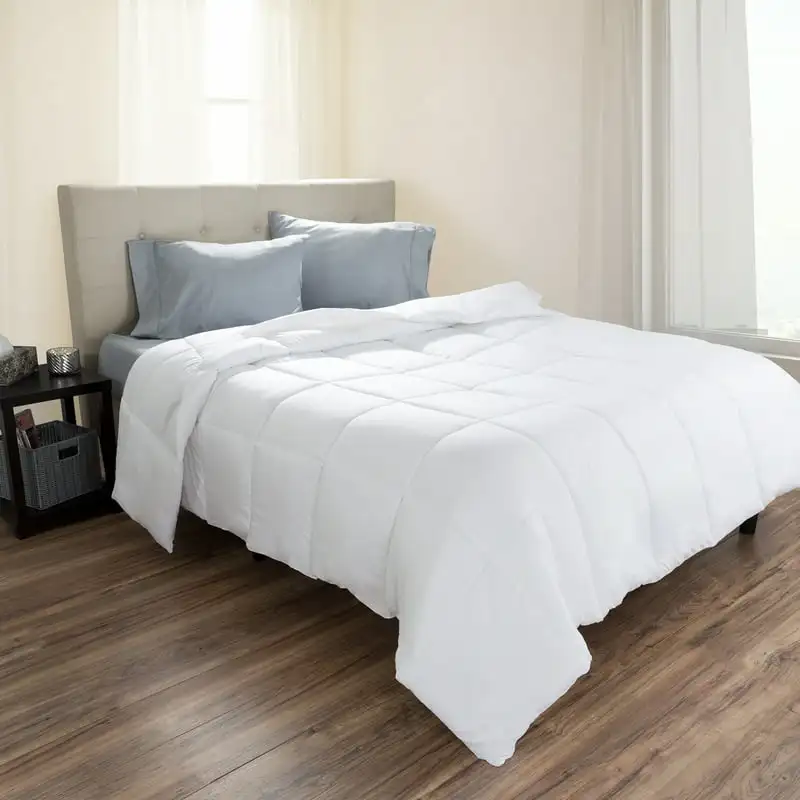 

Goose Down Alternative Comforter, Hypo-Allergenic, Quilted Box Stitched, All Season Bed Comforter by Bed straps set Summer quilt