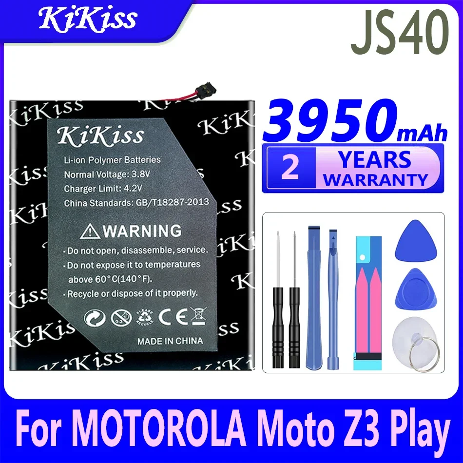 KiKiss 3950 мАч JS40 JS 40 аккумуляторная батарея для MOTOROLA Moto Z3 Play Z3Play XT1929-1 XT1929-4 XT1929-5 XT1929-6