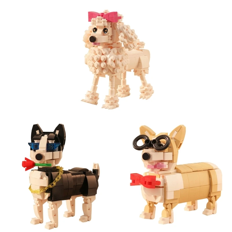 

K1MA набор строительных блоков, реалистичный блок для щенка, игрушка, строительная игрушка из мелких частиц, строительные наборы