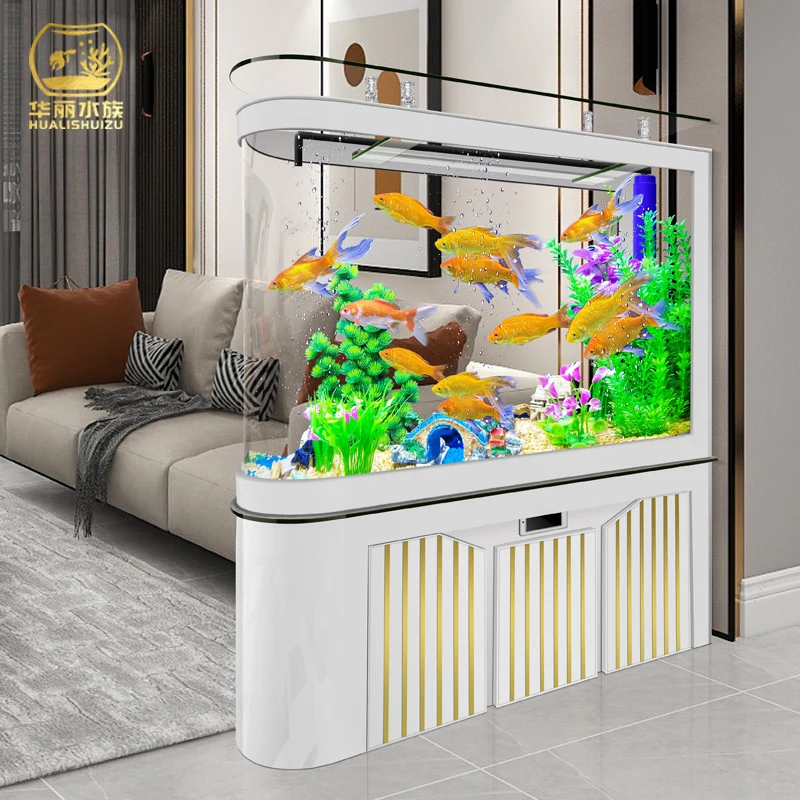 

Великолепный аквариум без воды экологический стеклянный аквариум для гостиной аквариум с золотой рыбкой