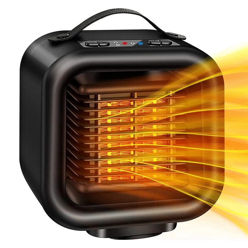 

Fan Heater,Electric Fan Heater 1000W with Adjustable Thermostat ,PTC Ceramic Heater Overheat, For Home Office US Plug