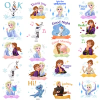 disney anime patches frozen elsa anna cartoon patches for clothing iron on patch heat transfer clothes girls stickers appliques