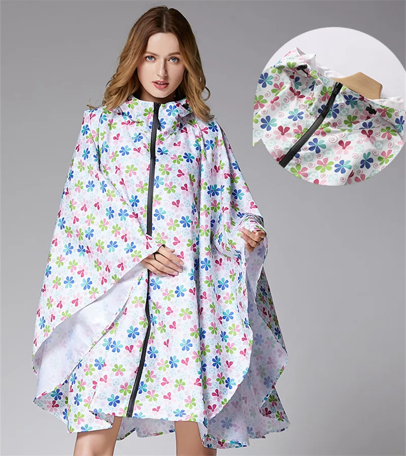 S Women Waterproof Rainwear Outdoors Female Girls Rain Coat Poncho Cloak Trench Chubasqueros Mujer