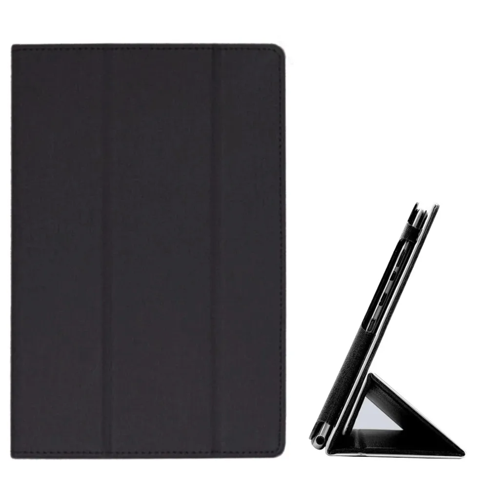 

10.1" PU Leather Tri-Fold Stand Protective Cover Case For CHUWI Hi10 Go Tablet PC Add High Clear Screen Protector And 3 Gifts