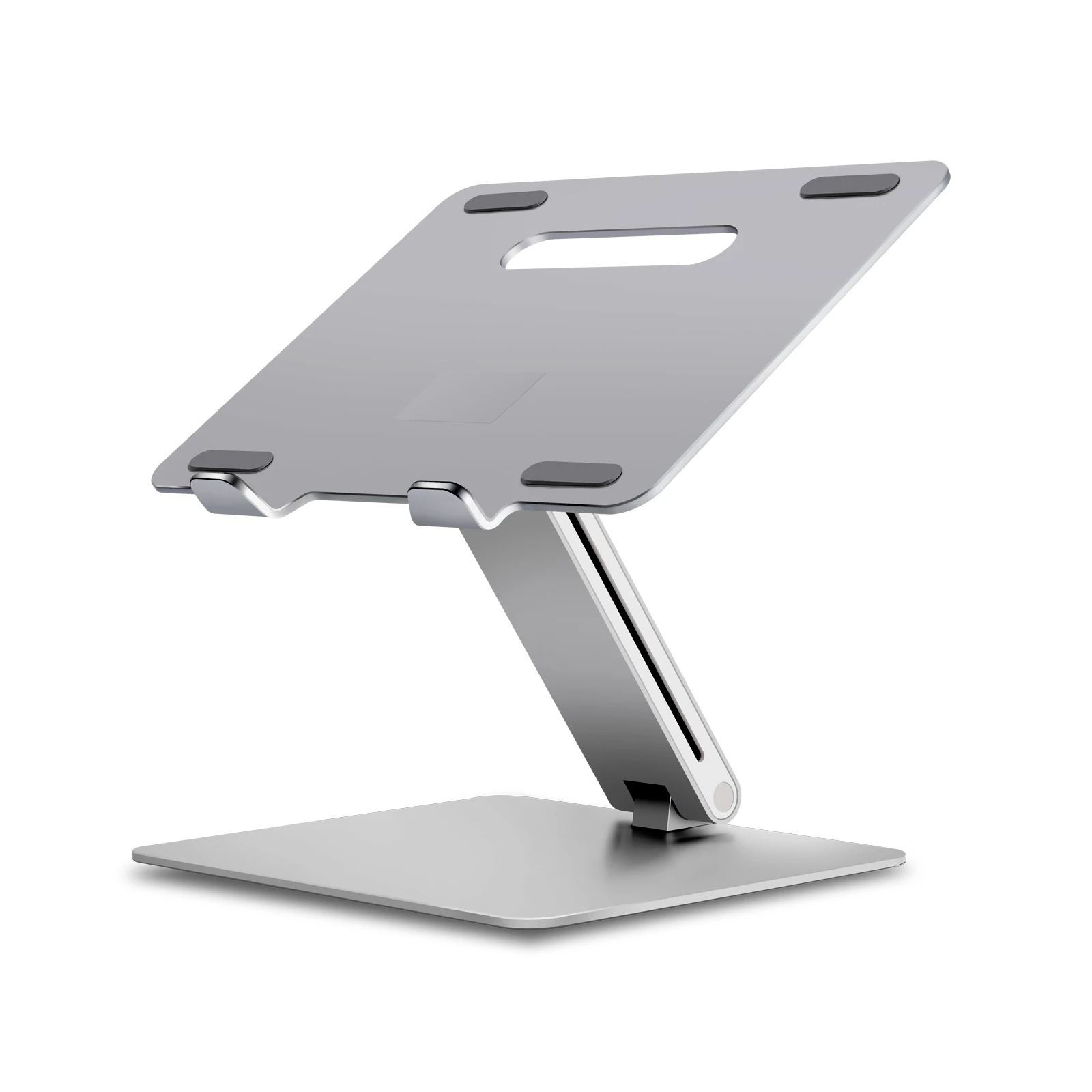 Angle Adjustable Ergonomic Sit to Stand Laptop Holder Convertor aluminum laptop stand