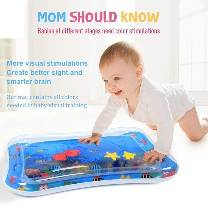 Children's Mat Baby Water Play Mat Inflatable Toys Kids Thicken PVC Playmat Toddler Activity Play Center Water Mat for Babies