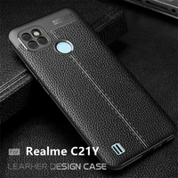 for oppo realme c21y case for realme c21y capas back shockproof soft tpu leather for fundas realme c11 2021 c21 c25y c21y cover