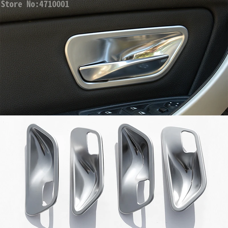

ABS Chrome Interior Door Handle Bowl Trim Cover Sticker For BMW 3 4 Series f30 f32 f35 316i 318i 320li 2013-2017 Car Accessory