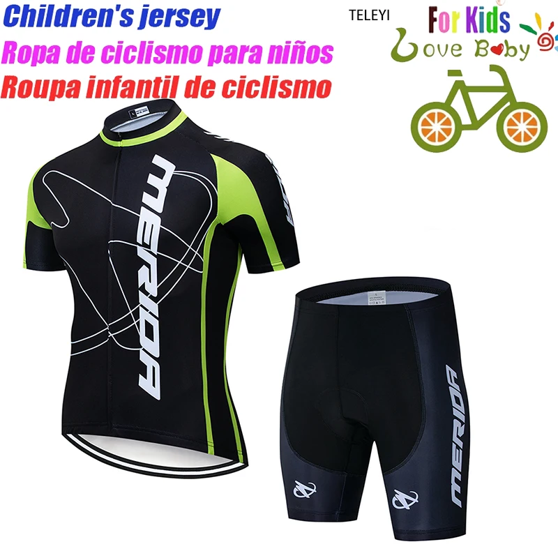 

2023 Children's Balance Bike Cycling Clothes Short Sleeve Cycling Jersey Set For Kid Summer Sports boy Girl Bicycle Clothing