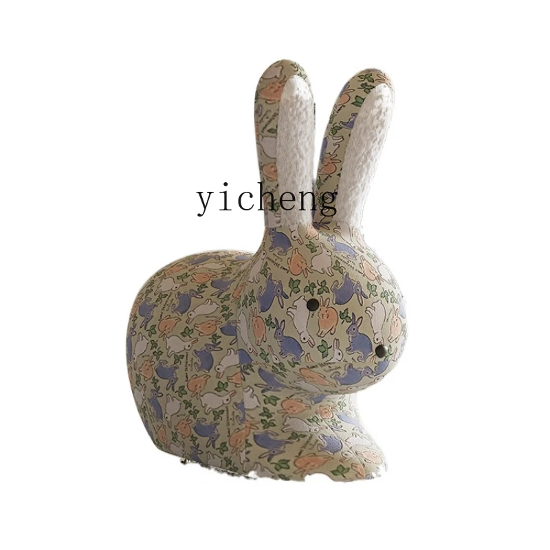 

XL Small Flower Rabbit Animal Stool Creative Cartoon Children's Leisure Ornaments