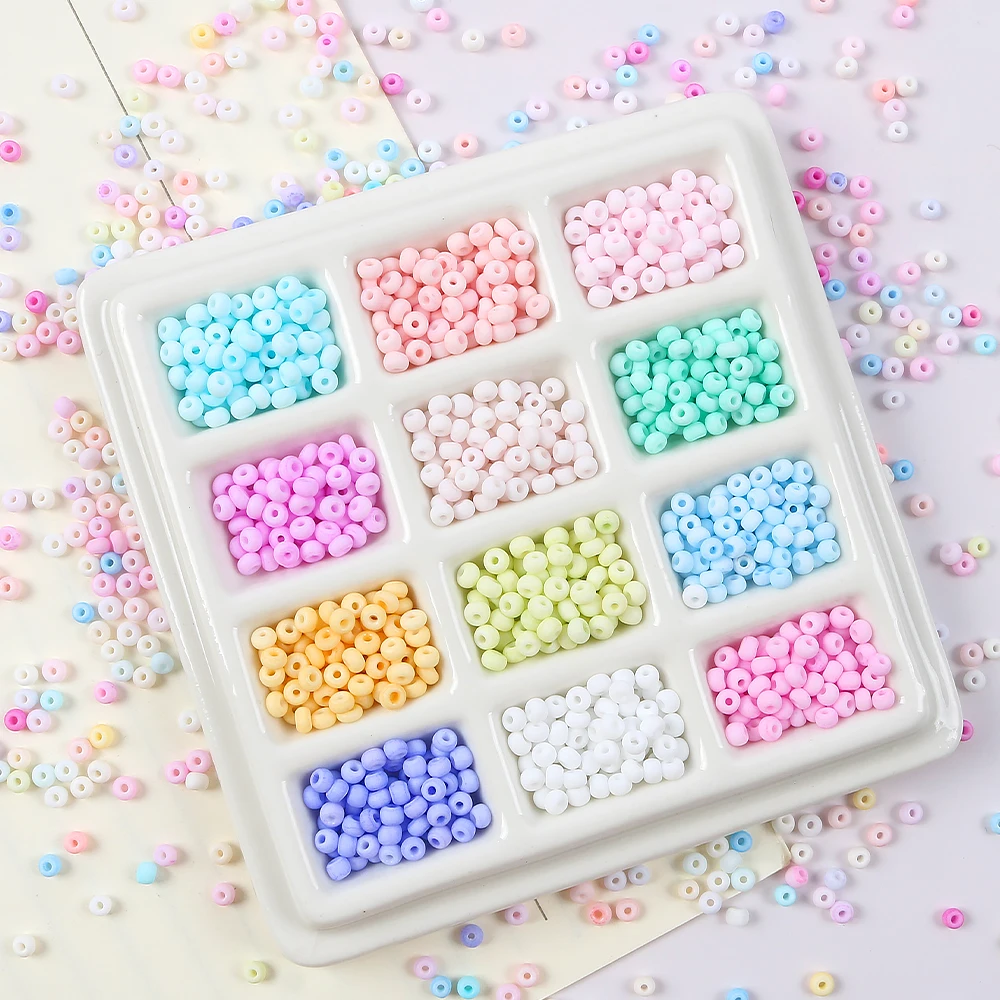 10g Coloured Scrub Rice Beads Handmade Diy Necklace Bracelet Mobile Phone Chain Loose Accessories Jewellery Materials