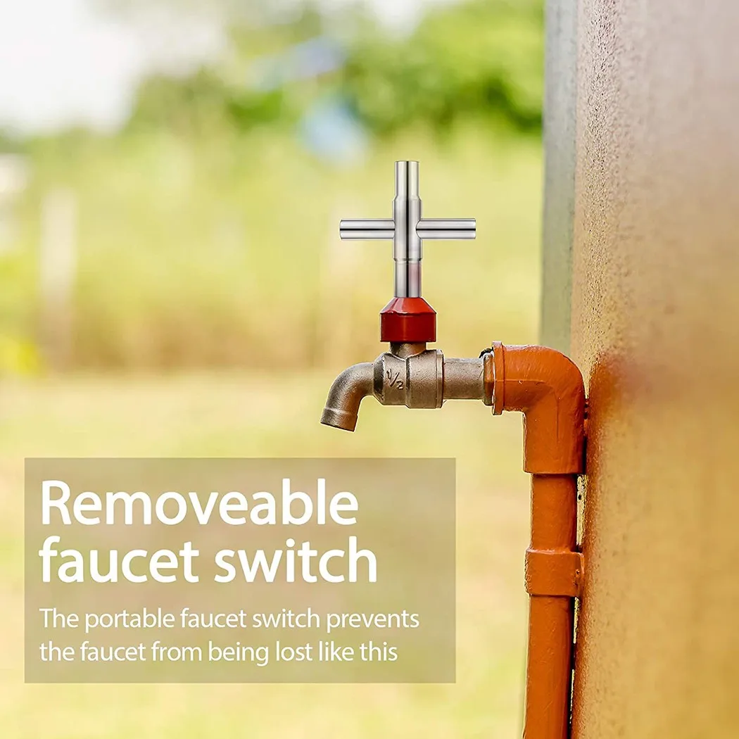 Серебряные ключи стальной клапан ключ 4-ходовые аксессуары нагрудник фитинг для