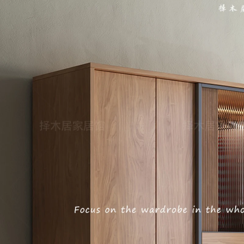 Вертикальный шкаф для общежития деревянный Органайзер спальни в скандинавском