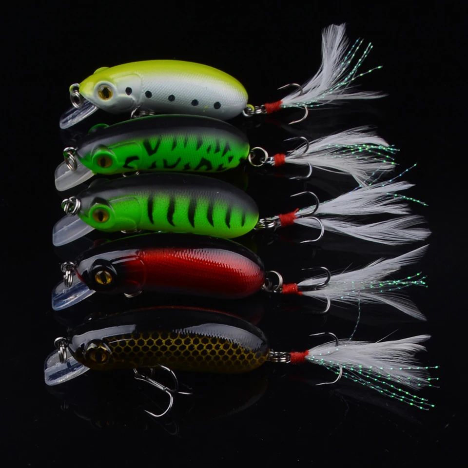 5 шт. воблеры, качественная кренкбейт, имитация рыболовной приманки в виде гольяна, 6 см, 10 г, Джеркбейт, жесткая приманка на окуня, карпа, рыболовная снасть