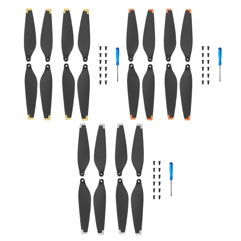 

8pieces Lightweight Propellers for Mini3 Flight Strong Tensile Force Propellers Durability Wing Blade Replacement