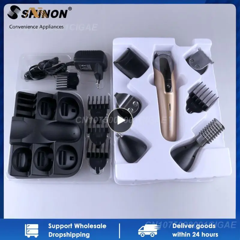 

1/2/3PCS Hair Clipper 6in1 Electric Hair Trimmer Razor Hair Cutter Usb Rechargeable For Men Adults Kids Professional