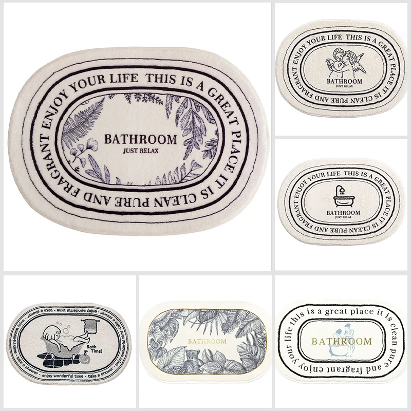 

Non-Slip Bath Mat INS Style Doormat Absorbent Carpets Entrance Rug Balcony Floor Mats Living Room Bathroom Area Rugs