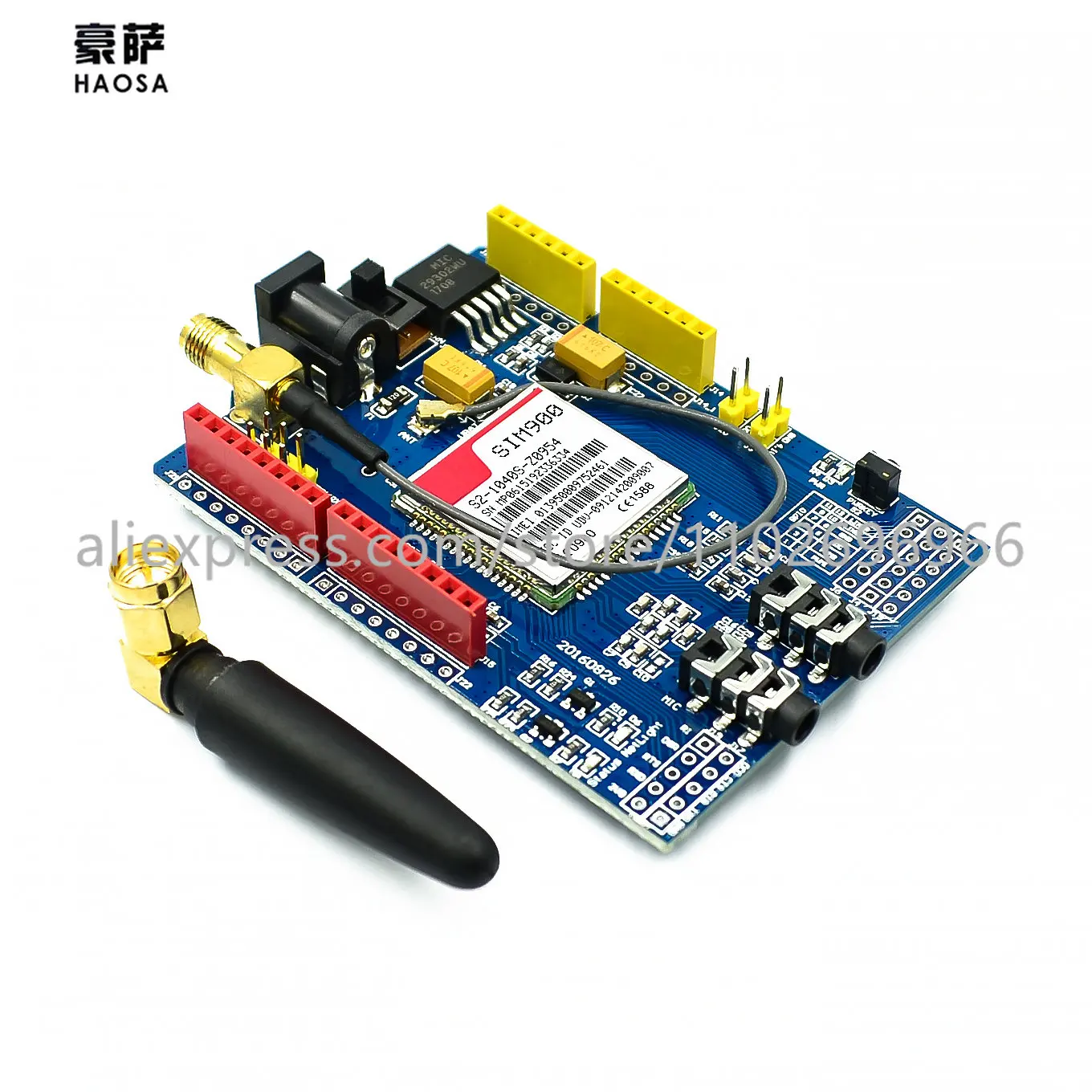 

1pcs SIM900 GPRS GSM Shield Development Board Quad-Band Module kit For Arduino