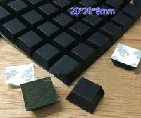 481020pcs black square self adhesive rubber feet pad 20208mm 3m anti slip shockproof shock pads seal gasket