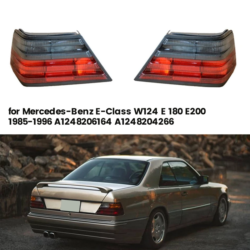 1 пара автомобильных задних фонарей красного цвета и дыма для Mercedes-Benz E-Class W124 E 180