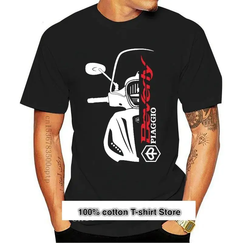 

Camiseta de манга corta para hombre, ropa informal de moda, Piaggio Beverly Moto, newest DAD