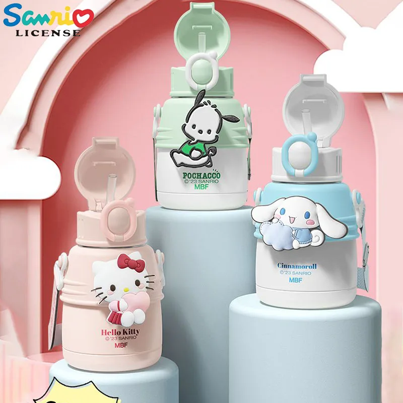 

Sanrio аниме 600 мл Изолированная кружка 316 нержавеющая сталь милая мультяшная Изолированная кружка Kawaii Hellokitty понравился Коричный подарок для девочки