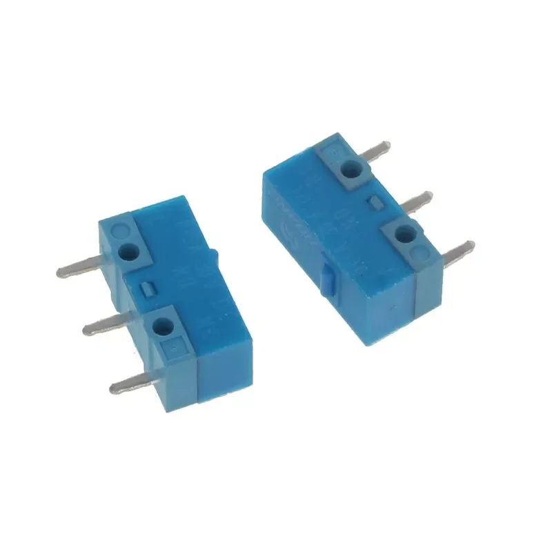 

2Pcs Original HUANO Blue Dot Blue Shell 0.74N Mouse Micro Switch Gold Alloy Contacts 50 Millions Lifetime