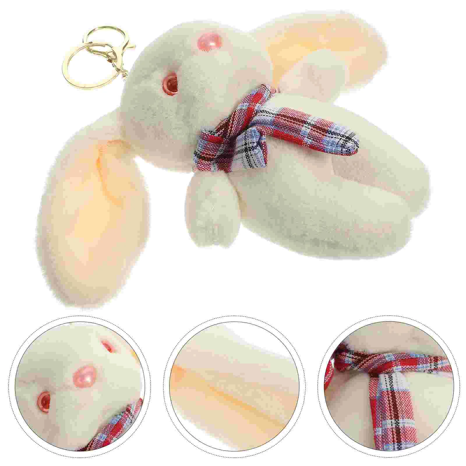 

Plush Rabbit Pendant Hanging Keychain Lovely Key Ring Creative Pendant