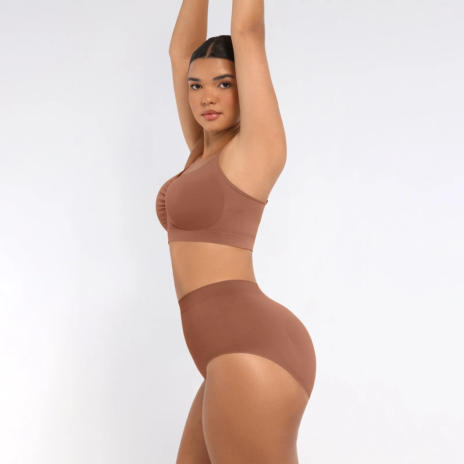 Hexin бесшовные со средней талией короткие антибактериальные удобные