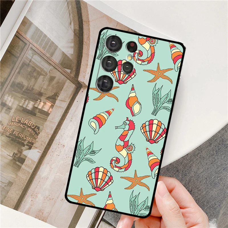 Фото Чехол для телефона Seashell Shell Sea Art для Samsung Galaxy S25 Ultra S9 S10 S20 S22 S21 Plus S23 FE S24 Ultra Full Cover №5