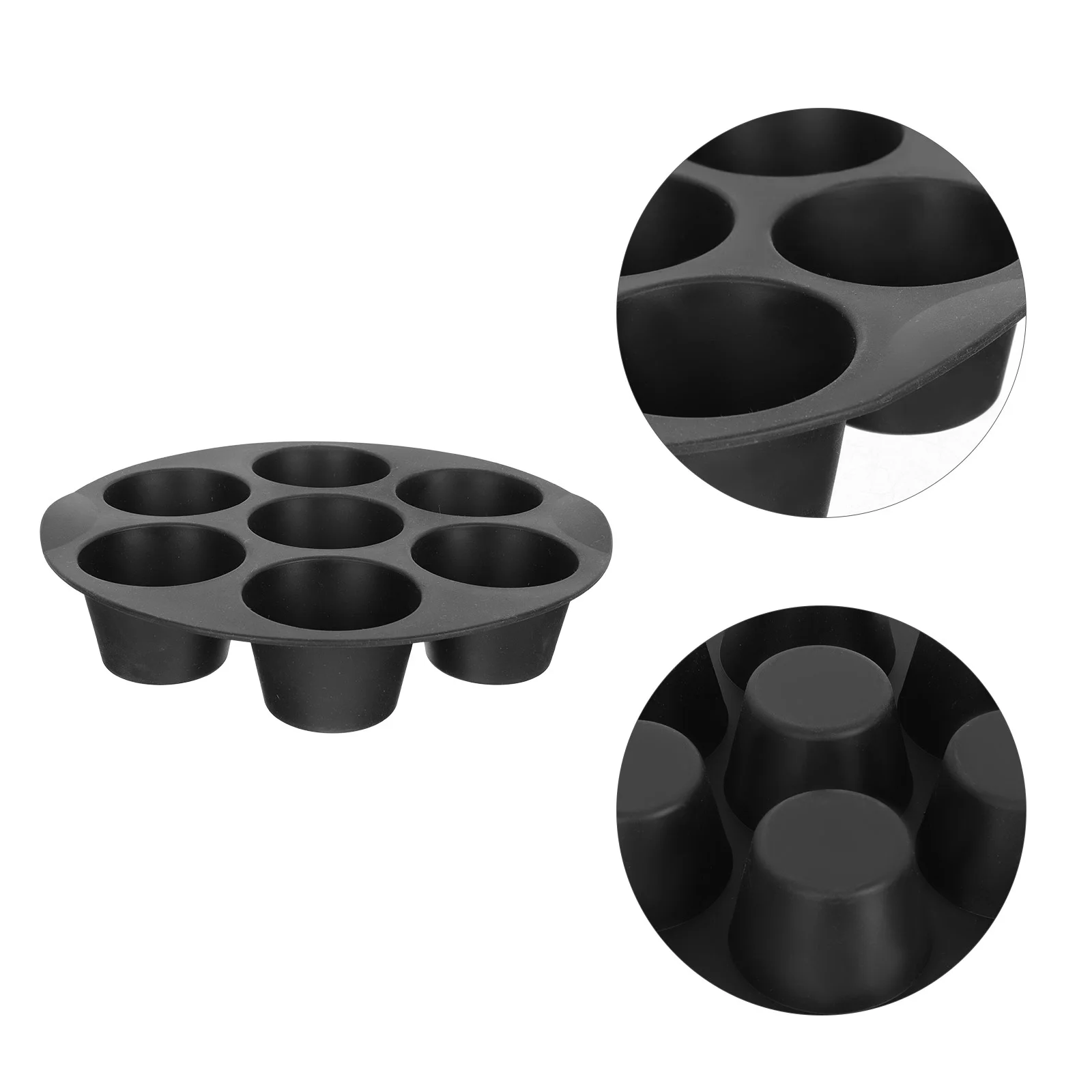 

Pan Muffin Baking Mold Cake Air Fryer Cupcake Pans Accessories Egg Tray Stick Non 7 Chocolate Holes Moulds Mini Silicone