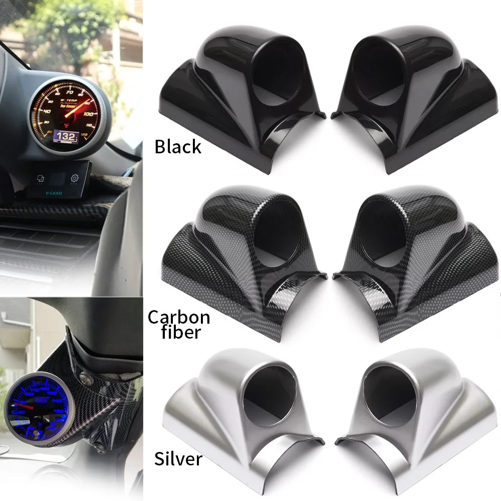 

Car Triple Gauge Holder 52mm 60mm Single Holes Left/Right Hand Dash Gauge Meter Pod Mount Holder Universal