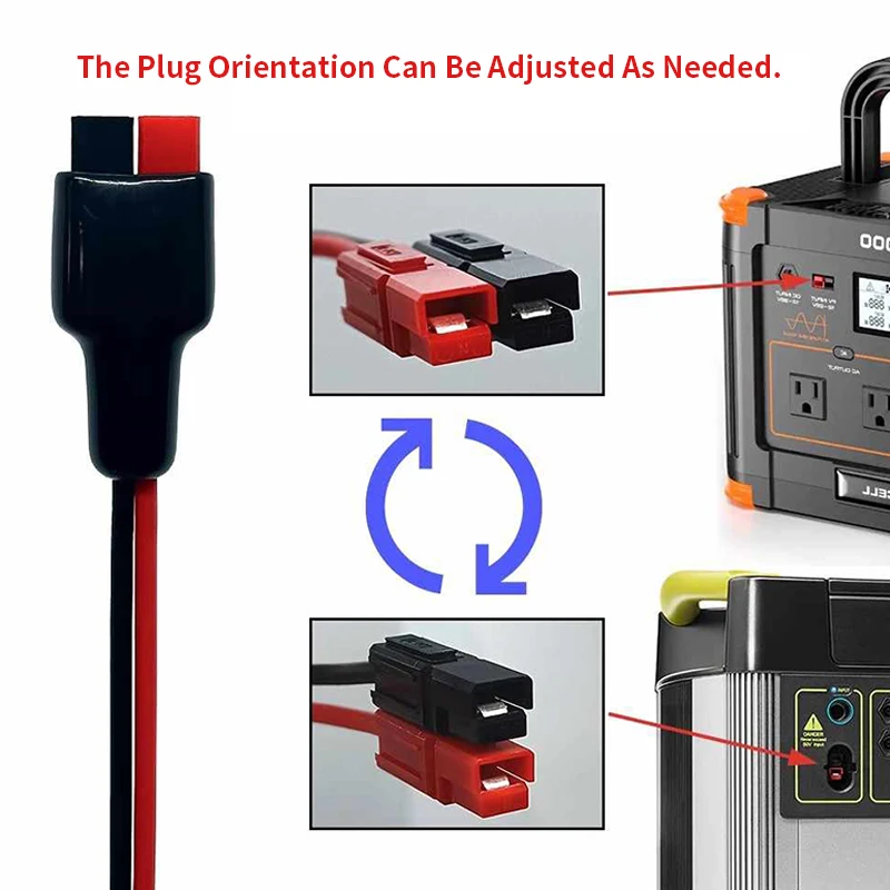 Фото Кабель-переходник 30A Anders на DC 5521, 2 кв. мм/14AWG, DC 55x21 (штекер/гнездо) на штекер 30A, 0.3-3 метра №2
