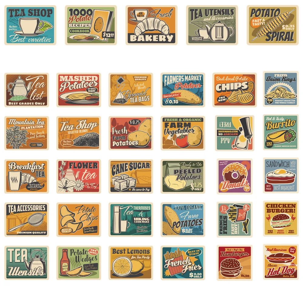 Рисунок 4 - наклейки в стиле ретро