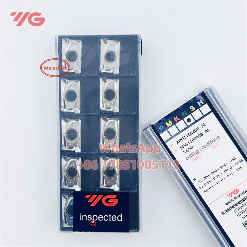 YG-1 APGT160408-AL YG50 карбидные вставки APGT